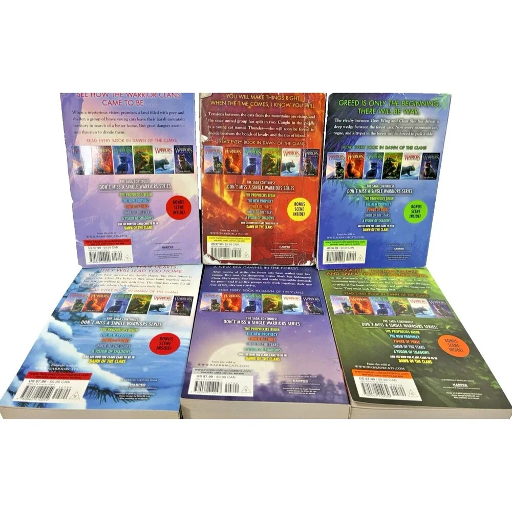 Warriors: Dawn of the Clans Box Set Vol. 1-6 by Erin Hunter 2016 Harper Collins